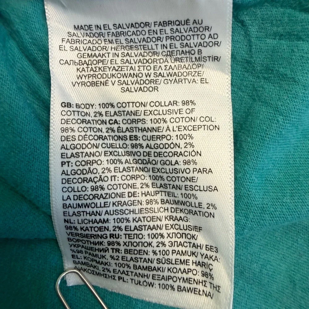 The North Face Mens Box Logo Graphic T-Shirt Teal‎ Green Never Stop Exploring L